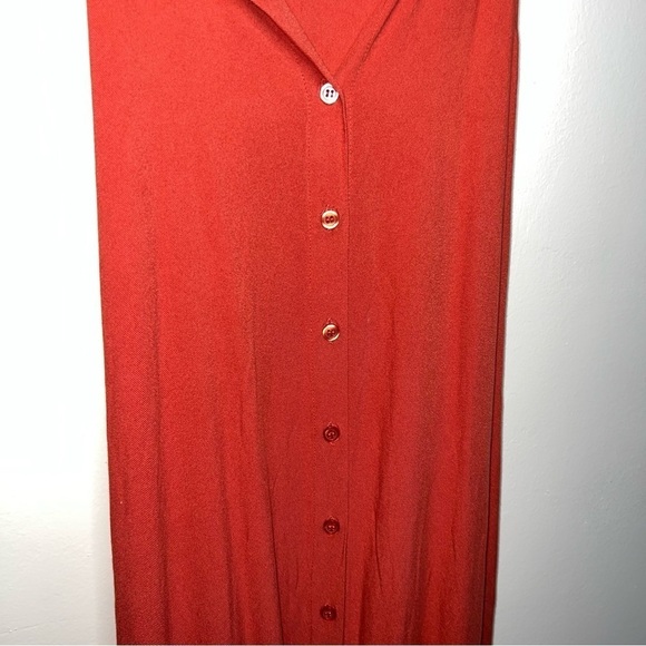 Lulu’s Friday I’m In Love Maxi Dress Burnt Orange Size Small - Picture 10 of 10